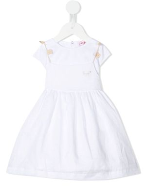 Il Gufo short-sleeve linen dress - White