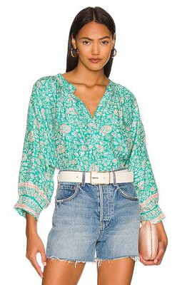 Natalie Martin Remy Top in Teal