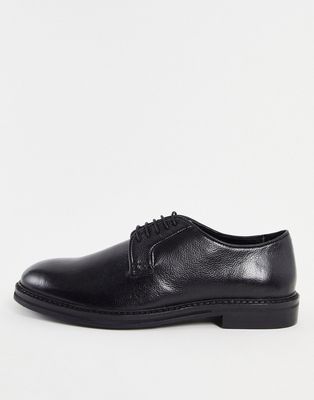 Schuh reggie lace up shoes in black leather