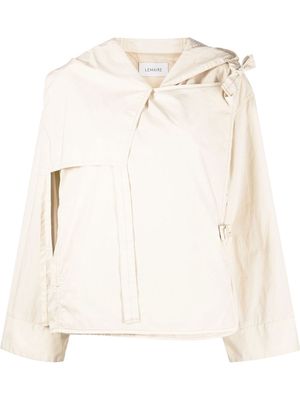 Lemaire hooded boxy jacket - Neutrals