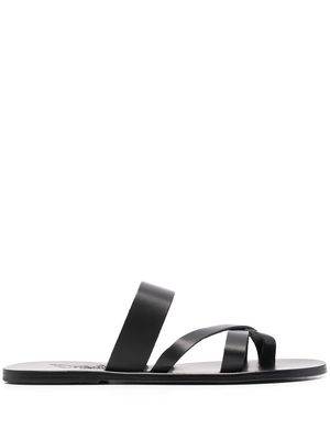 Ancient Greek Sandals Jason cross-strap leather sandals - Black