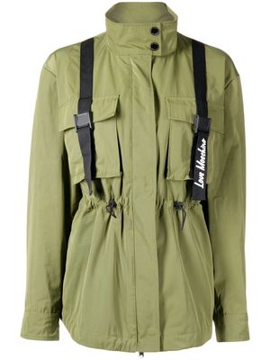Love Moschino drawstring-waist cargo jacket - Green
