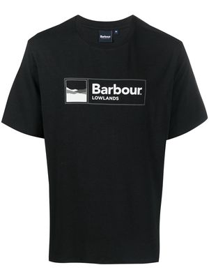 Barbour logo crew-neck T-shirt - Black