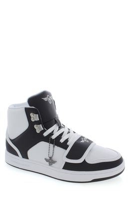 Creative Recreation Cesario Hi XXI Sneaker in White/Black