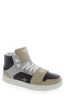 Creative Recreation Cesario Hi XXI Sneaker in Brown/Grey Multi