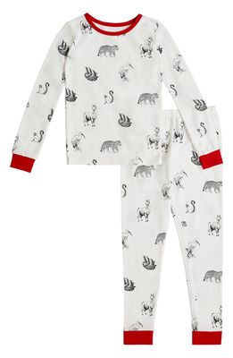 BedHead Pajamas Fitted Two-Piece Pajamas in Wild Animals