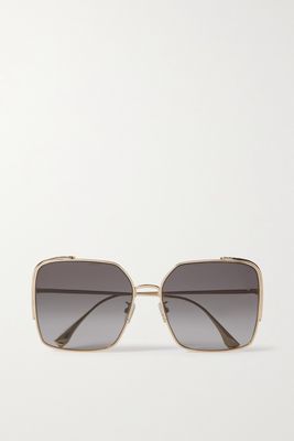 Fendi - O'lock Oversized Square-frame Gold-tone Sunglasses - one size