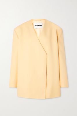 Jil Sander - Oversized Wool-blend Twill Jacket - Neutrals