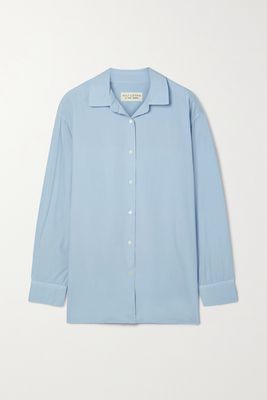 Nili Lotan - Yorke Cotton Shirt - Blue