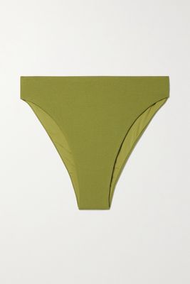 Haight - Mah Stretch-crepe Bikini Briefs - Green