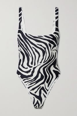 Haight - Thidu Zebra-print Swimsuit - Animal print