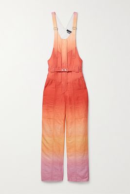 Isabel Marant - Keishatd Ombré Brushed Cotton And Linen-blend Jumpsuit - Orange