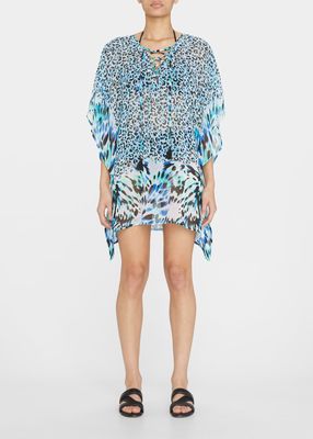 Monarch Lace-Up Coverup Tunic