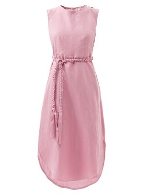 Belize - Corinne Linen Sun Dress - Womens - Mid Pink
