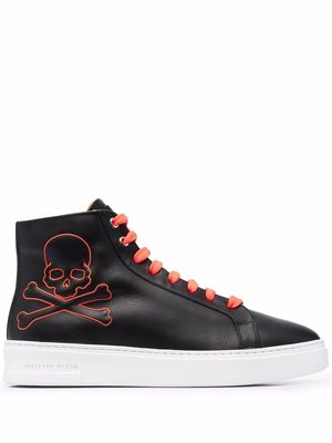 Philipp Plein Skull logo hi-top sneakers - Black