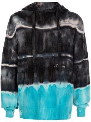 AMIRI tie-dye cashmere hoodie - Multicolour