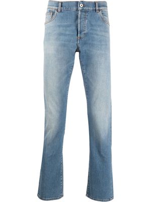Marcelo Burlon County of Milan mid-rise straight-leg jeans - Blue