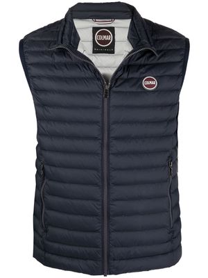 Colmar logo-patch quilted gilet - Blue