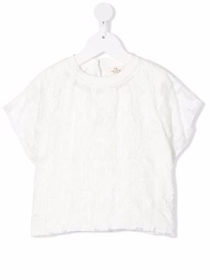 Andorine floral lace T-shirt - White