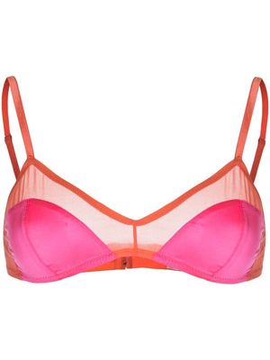 Araks Beatrice sheer-panelled bra - Pink