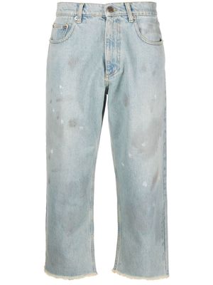 ERL mid-rise cropped jeans - Blue