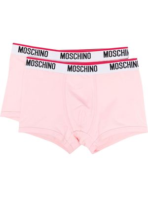 Moschino logo waistband boxers - Pink
