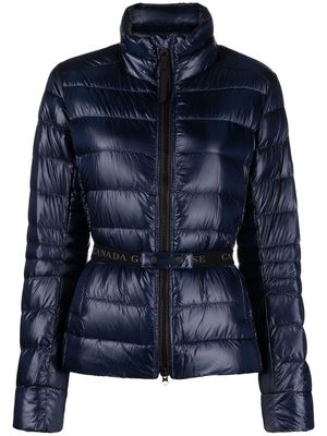 Canada Goose belted puffer jacket - Blue