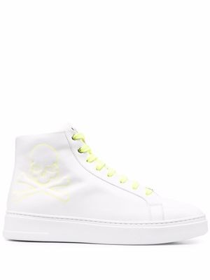 Philipp Plein high-top lace-up sneakers - White