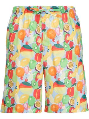 Derek Rose fruit-print pyjama shorts - Multicolour