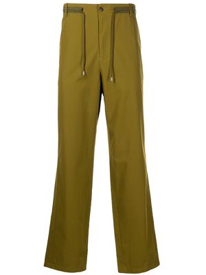 Kenzo straight-leg drawstring trousers - Green