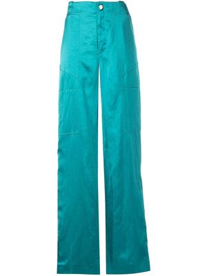 TOM FORD wide-leg trousers - Blue