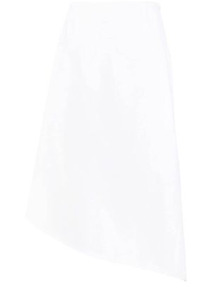 Stefano Mortari asymmetric midi skirt - White