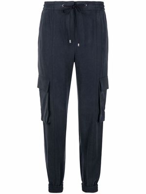 HUGO side cargo-pocket trousers - Blue