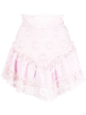 Isabel Marant Diva lace mini skirt - Pink