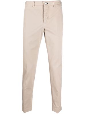 Incotex cropped chino trousers - Neutrals