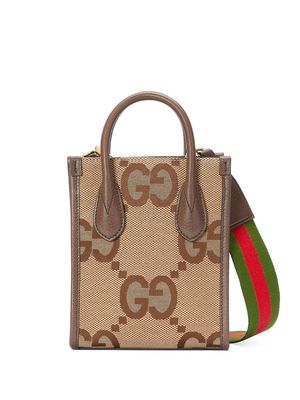 Gucci Jumbo GG mini tote bag - Brown