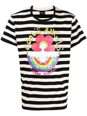 COOL T.M striped short-sleeve T-shirt - Black