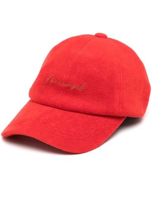 Goen.J Mademoiselle terry-cloth cap - Red