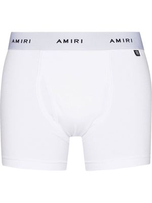 AMIRI logo-waistband stretch-design boxers - White