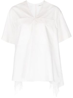 Goen.J short sleeve blouse - White