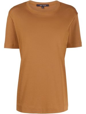 Sofie D'hoore Tally cotton rib T-shirt - Brown