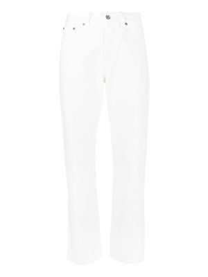 Victoria Beckham straight-leg cotton jeans - White