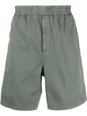 Carhartt WIP logo-patch elasticated shorts - Green