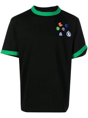 Ader Error patch-detailed contrasting T-shirt - Black
