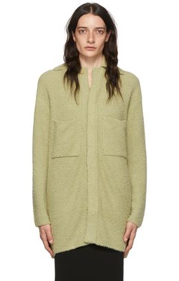 AURALEE Green Cotton Cardigan