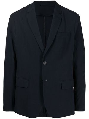 Armani Exchange single-breasted textured blazer - Blue