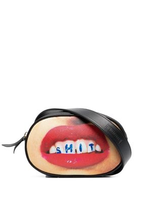 Seletti graphic-print belt bag - Black