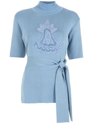 Martha Medeiros Analu knitted top - Blue