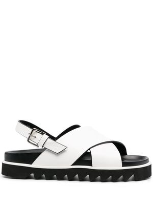 P.A.R.O.S.H. crossover strap sandals - White