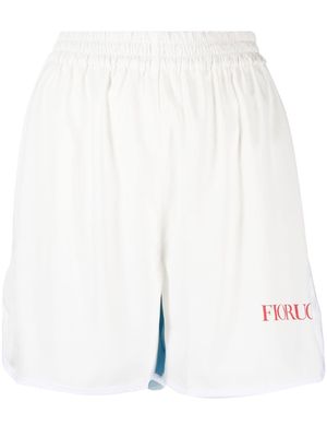 Fiorucci logo-print shorts - White